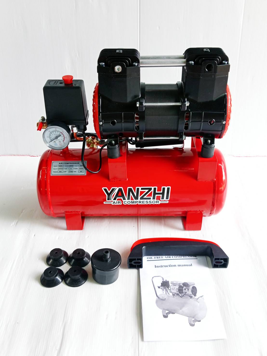 YANZHI ปั๊มลมออยล์ฟรี 9 ลิตร AC-030-002