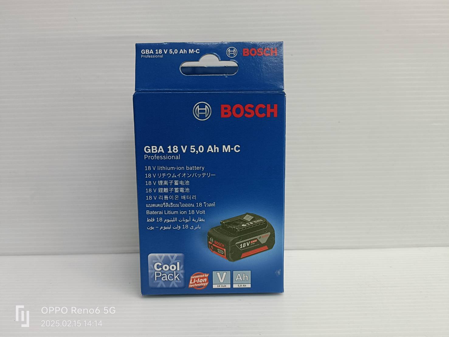BOSCH แบตเตอรี่ 18V / 5.0Ah 1600A028TT