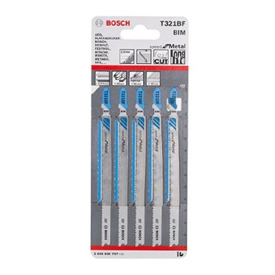 2608636707 BOSCH T321BF ใบเลื่อยจิ๊กซอว์ตัดเหล็ก (5 ใบ/แพค)