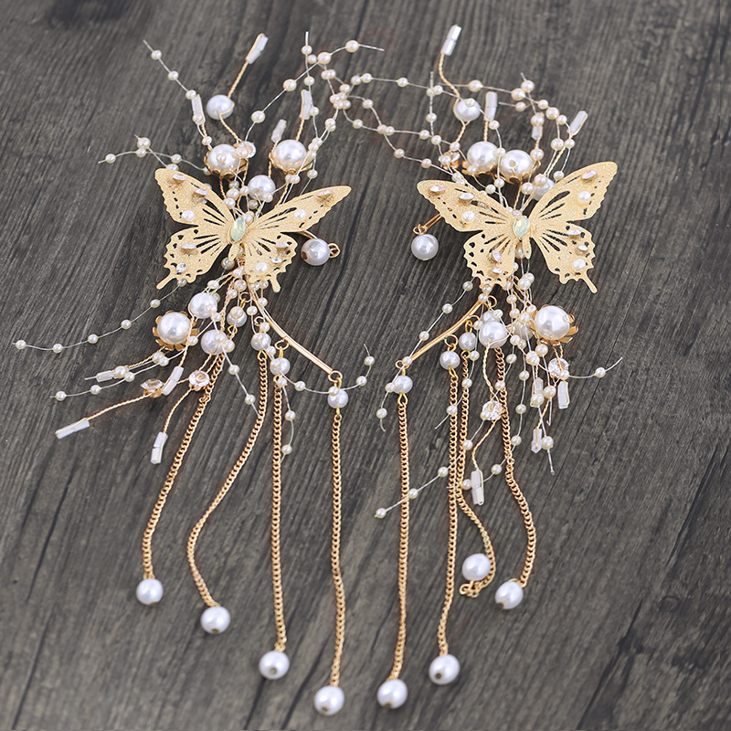 (พร้อมส่ง) Ear Cuff 005 จรหู จอนหู ผีเสื้อ ได้ทั้งคู่ เกี่ยวใบหู ใส่สวยๆ สวยงาม ทำจากโลหะสีทอง