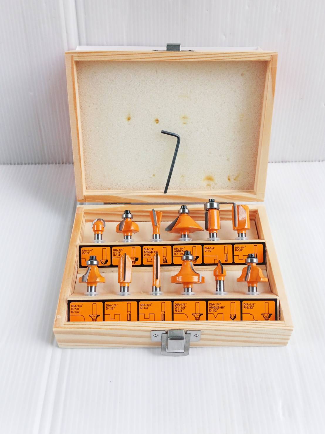 ชุดดอกทริมเมอร์1/4 12ชุดตัว AKRT12141 INGCO