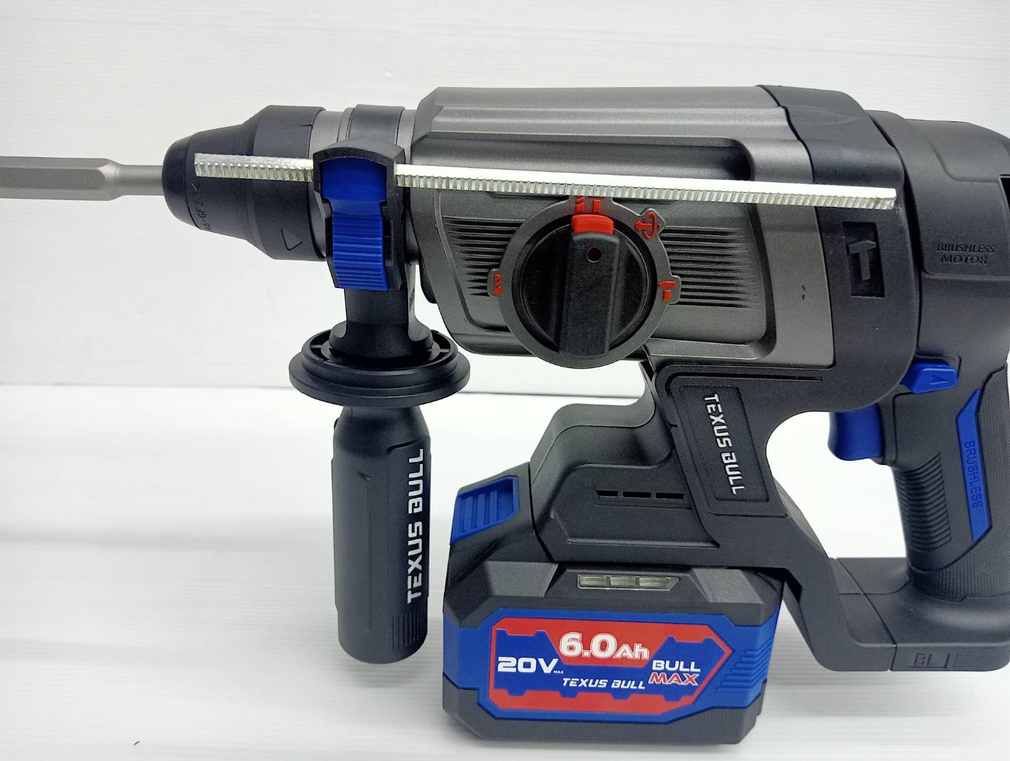 TEXUS BULL สว่านโรตารี่ไร้สาย 26มม. 3ระบบ 20V Rotary Hammer TX-9413 (ครบชุดพร้อมแบต 6.0Ah.)