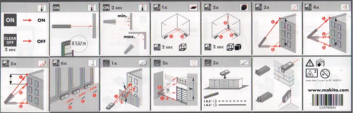 เลเซอร์วัดระยะ80ม. LD080PI MAKITA