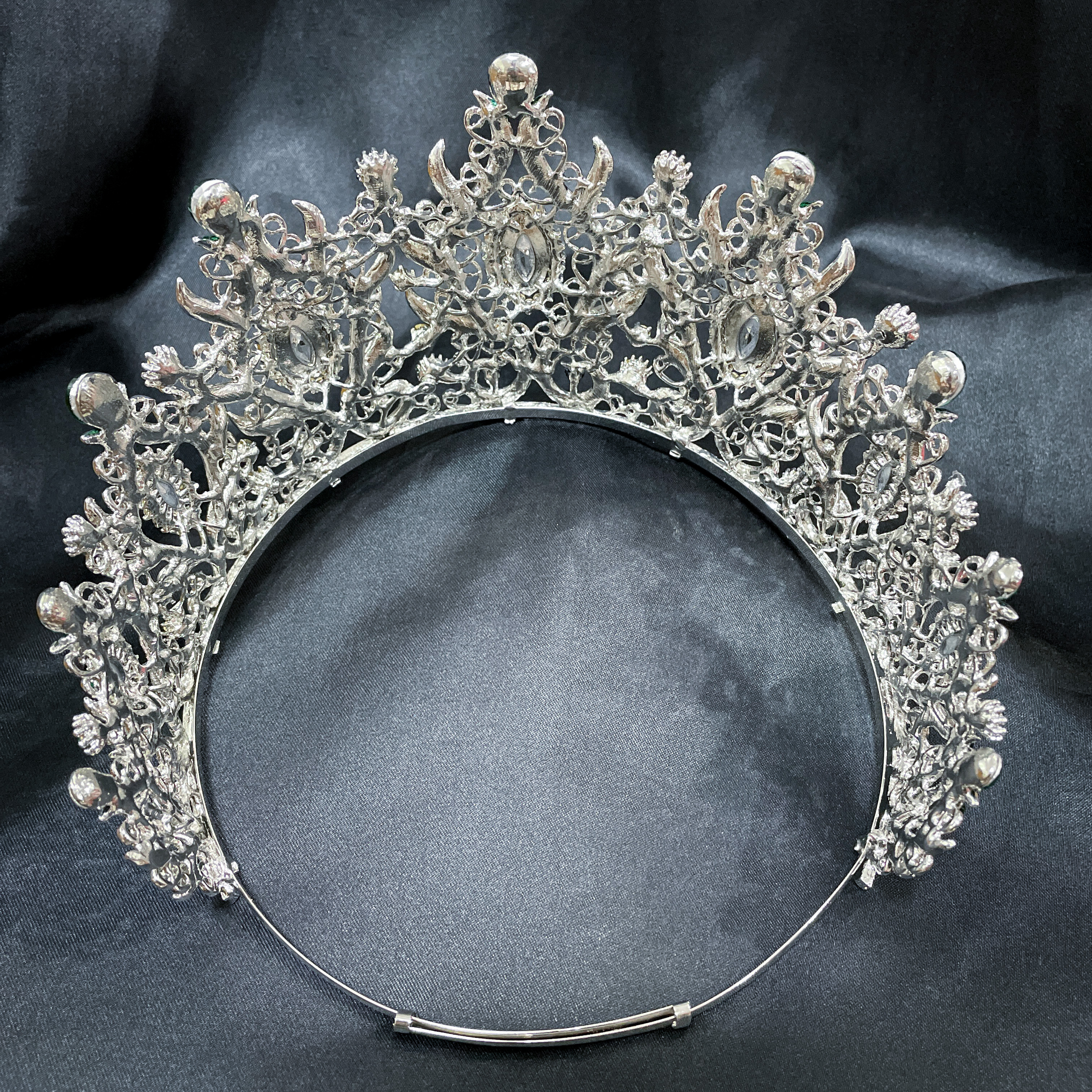 (พร้อมส่งจากไทย) มงกุฏ 096 สีเขียว มงกุฎนางงาม มงกุฎเพชร มงกุฎประกวด สินค้าพร้อมส่ง ไม่ต้องรอนาน งานพรีเมี่ยม