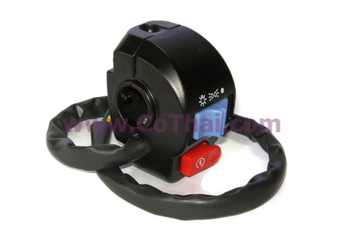 ชุดประกับสวิทช์เปิดปิดไฟหน้า+แตร ขวา รถมอเตอร์ไซค์ไฟฟ้า