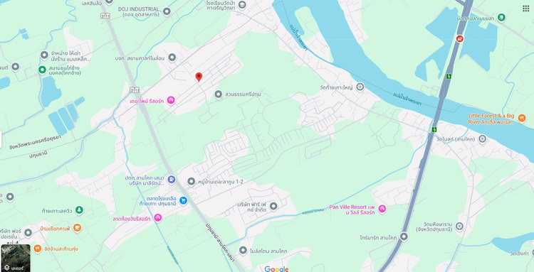 🚩 H1244 ขายที่ดินแปลงมุม 119.9 ตารางวา หมู่บ้านศรีปทุม สามโคก ทำเลดี ตรงข้ามตลาดโรงเกลือท้ายเกาะ