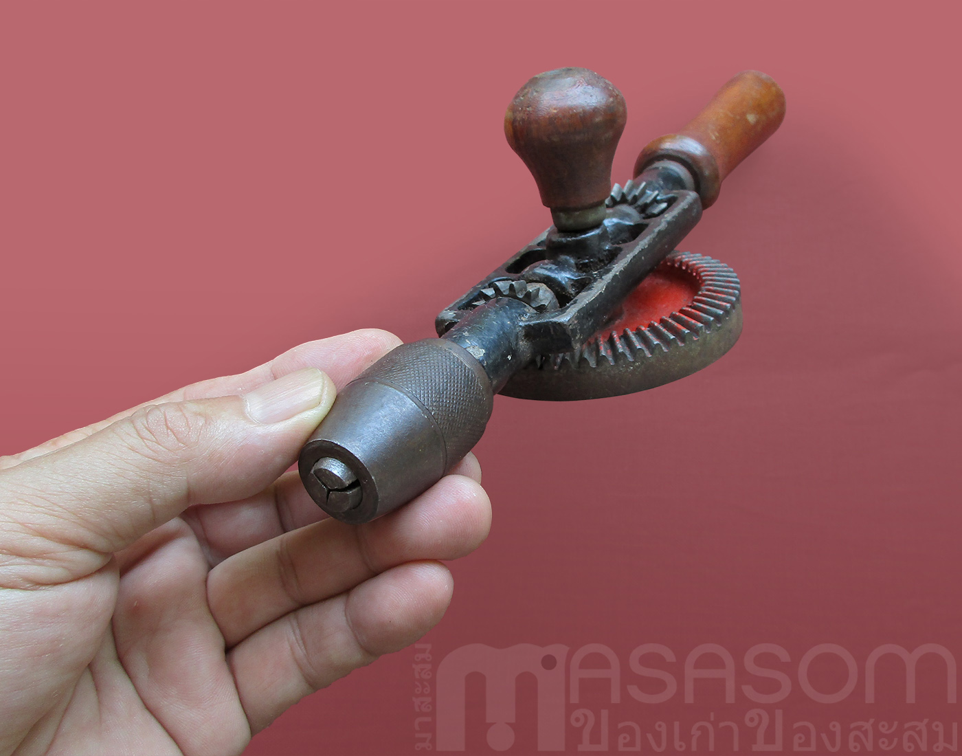 สว่านมือหมุนเล็กสามเฟือง