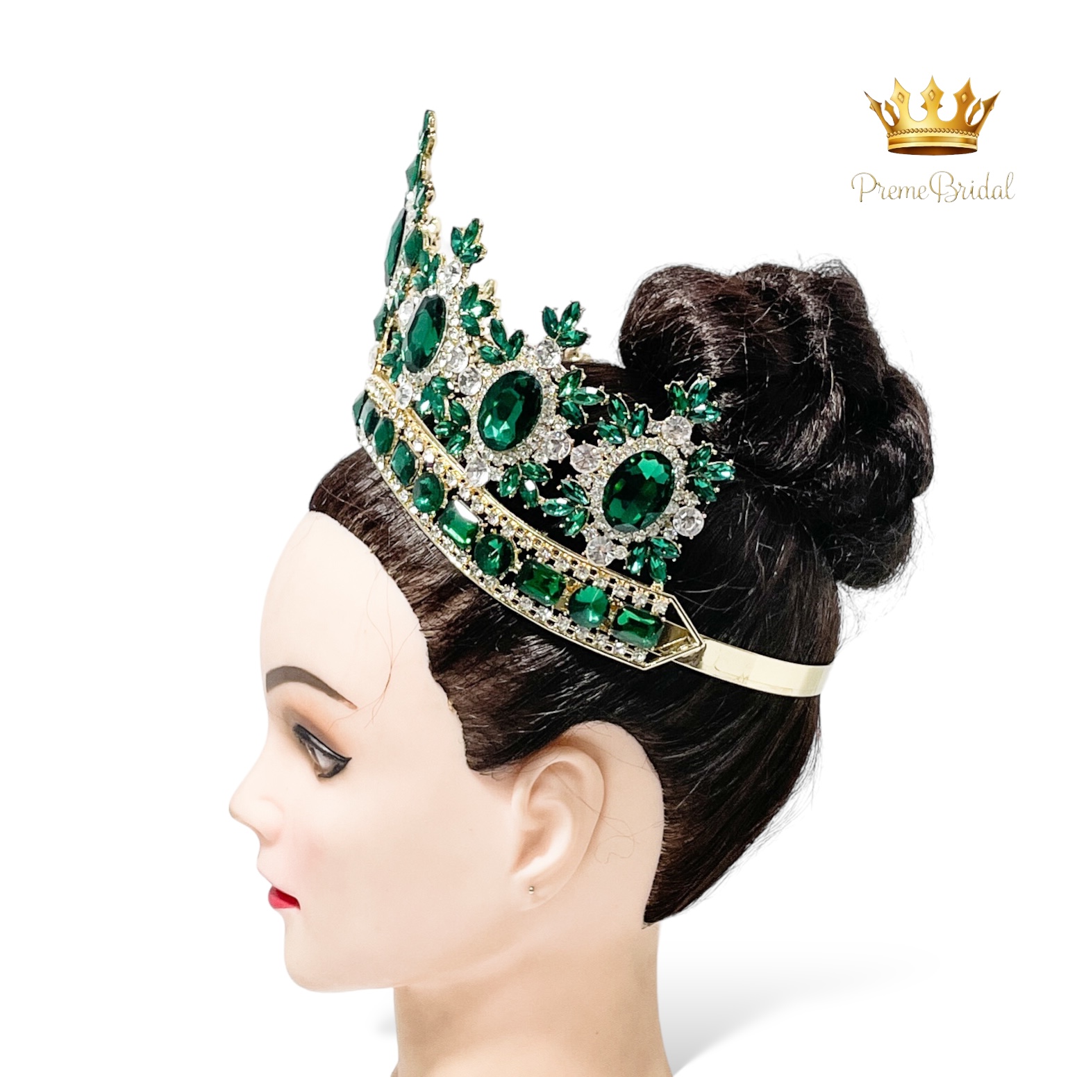 (พร้อมส่งจากไทย) มงกุฏ 100 สีเขียว มงกุฎนางงาม มงกุฎเพชร มงกุฎประกวด สินค้าพร้อมส่ง ไม่ต้องรอนาน งานพรีเมี่ยม