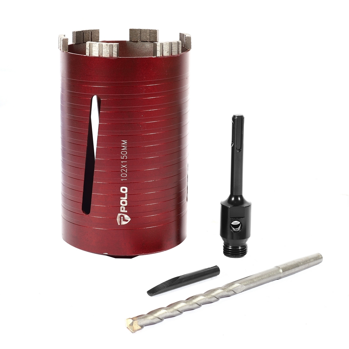 โฮลซอกระบอกเพชร4" (102mm.) ยาว150mm. POLO