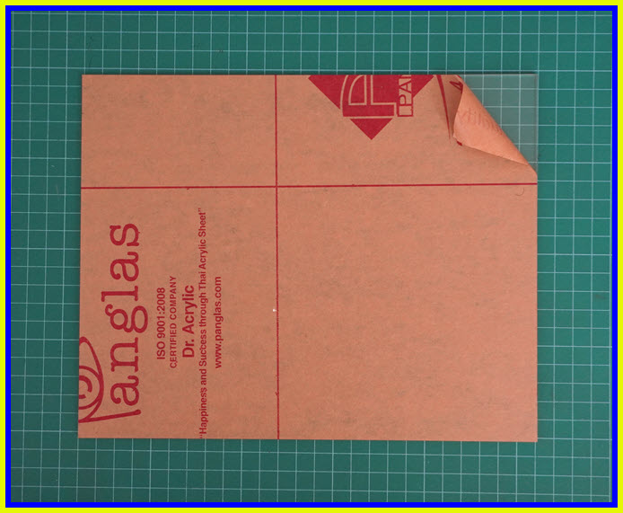 1x แผ่นอะคริลิคใสขนาด 20x25 ซม. หนา 2 มม (Acrylic)