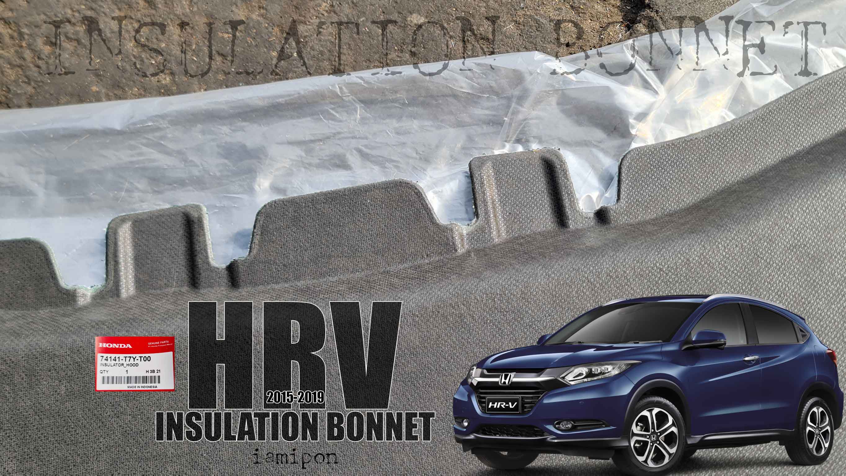 ฉนวนกันความร้อนฝากระโปรง HR-V 2015-2019 แท้ ตรงรุ่น