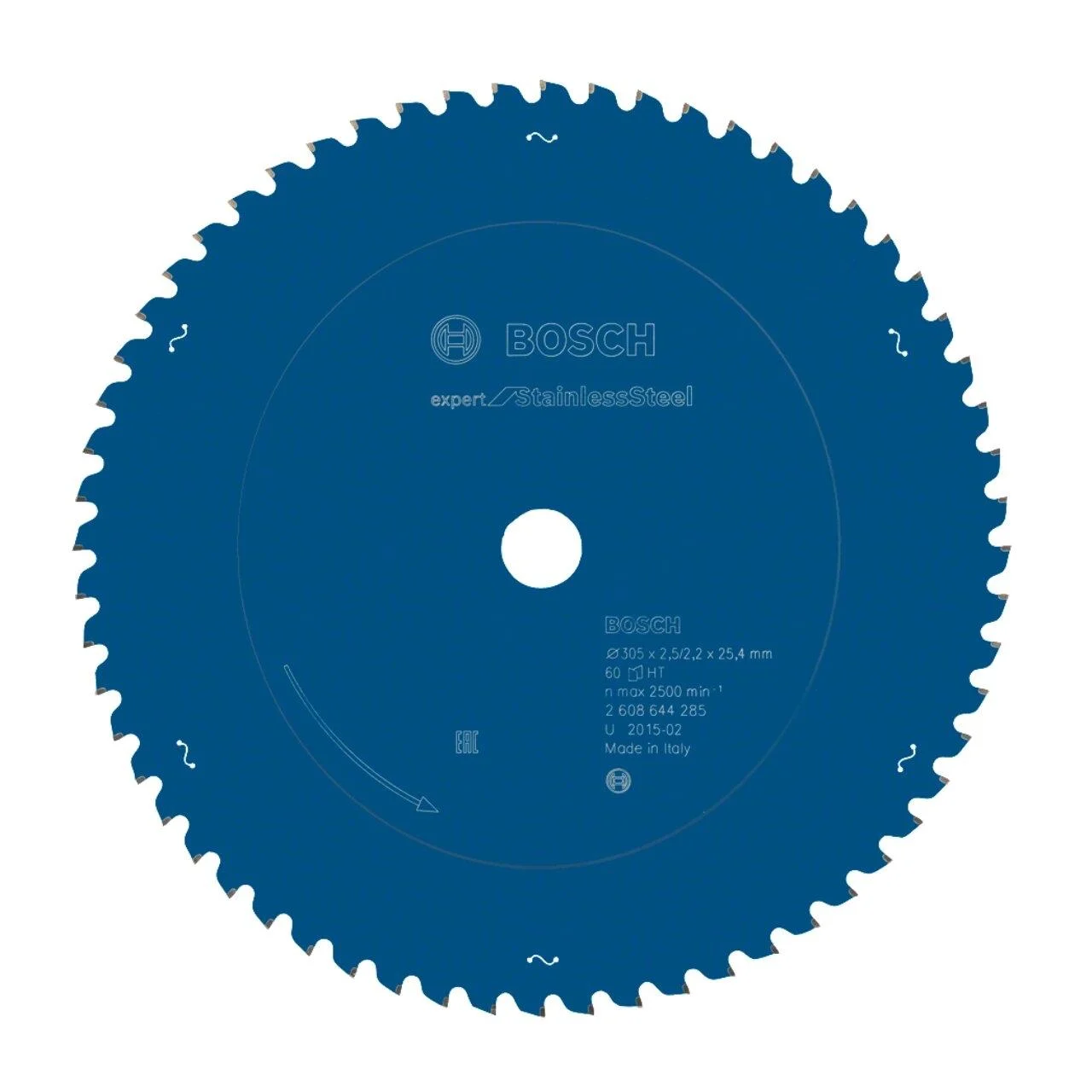 ใบเลื่อยตัดสแตนเลส 12"x60T BOSCH #2608644285