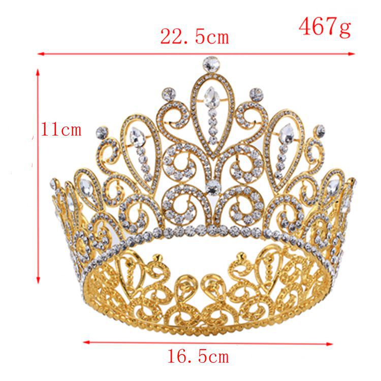 (พร้อมส่ง) มงกุฏ 062 สีทอง มงกุฎนางงาม งานละเอียด สวยมาก ฮอตทุเวที