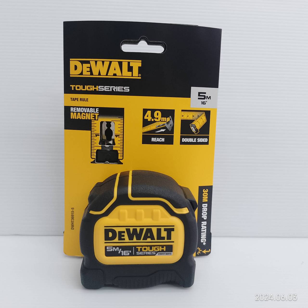 ตลับเมตร5เมตร DWHT36915-30 DEWALT (มีแม่เหล็ก)