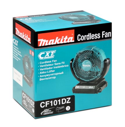 พัดลมไร้สาย7"12V CF101DZ MAKITA ส่ายได้