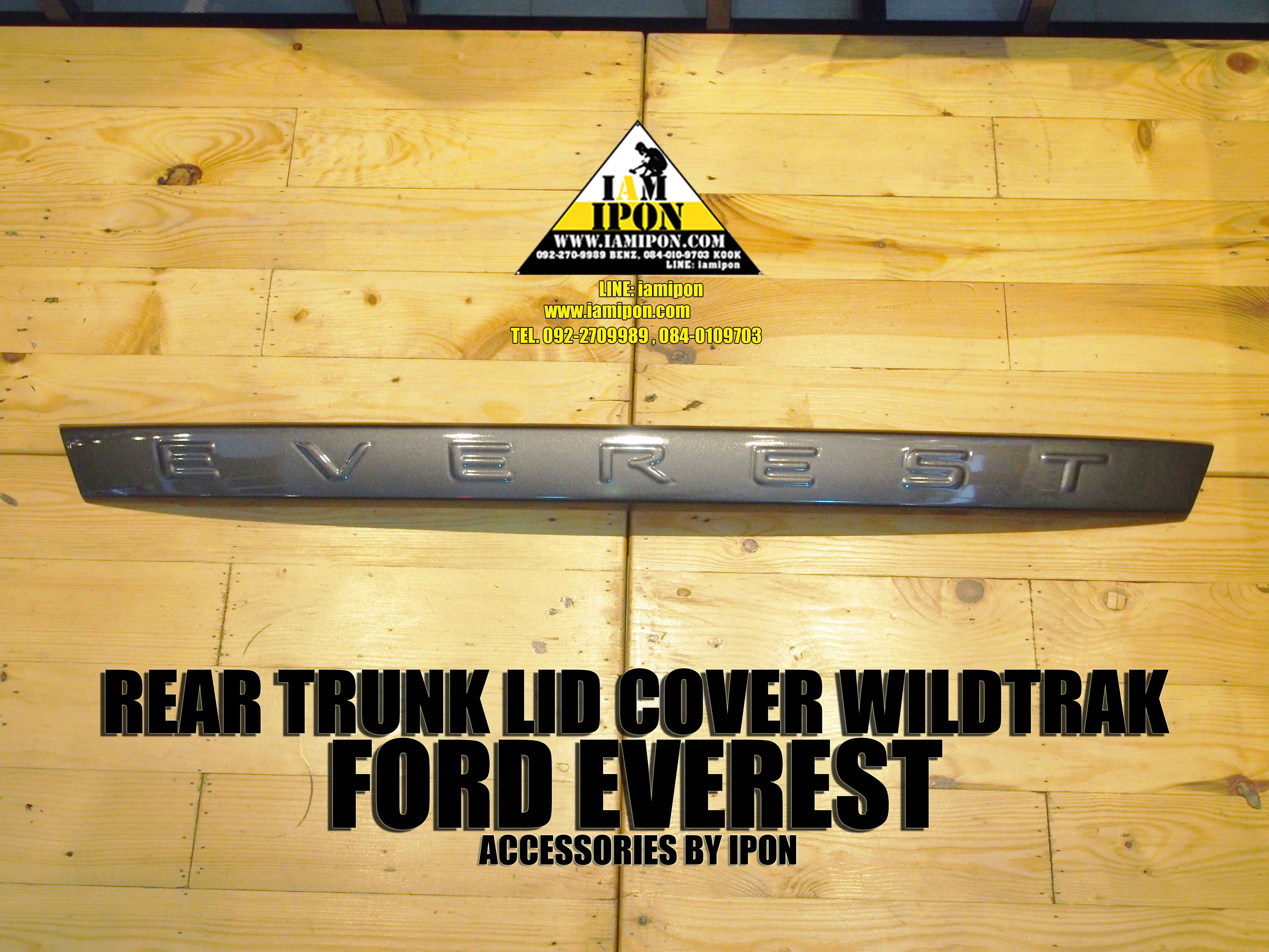 REAR TRUNK LID COVER FORD EVEREST WILDTRAK SPEC คาดคิ้วฝาท้ายสีไวล์ดแทรคฟอร์ดเอเวอเรสต์