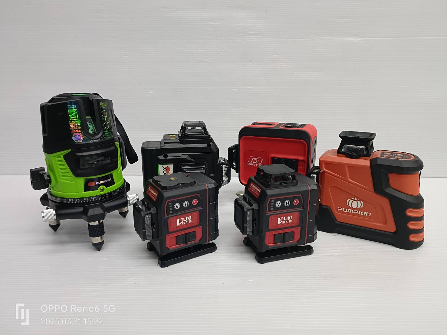 เลเซอร์16เส้น สีเขียว Mini 4D OULIXI