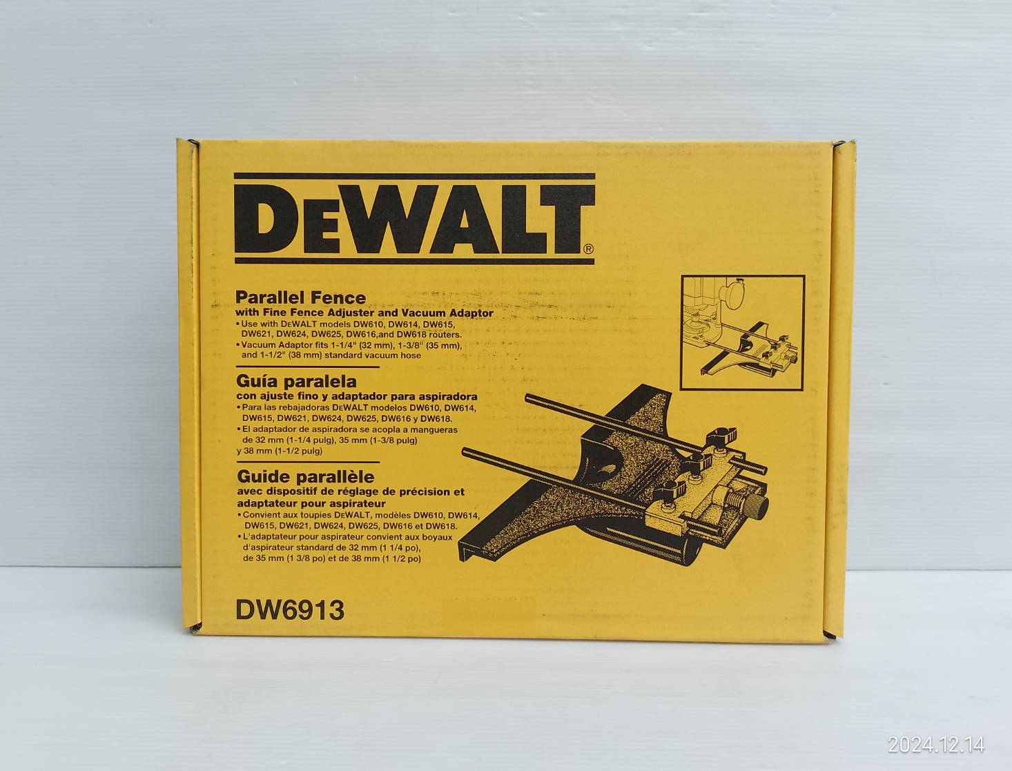 รั้วสำหรับเครื่องเร้าเตอร์สำหรับ DCW620B DEWALT DW6913