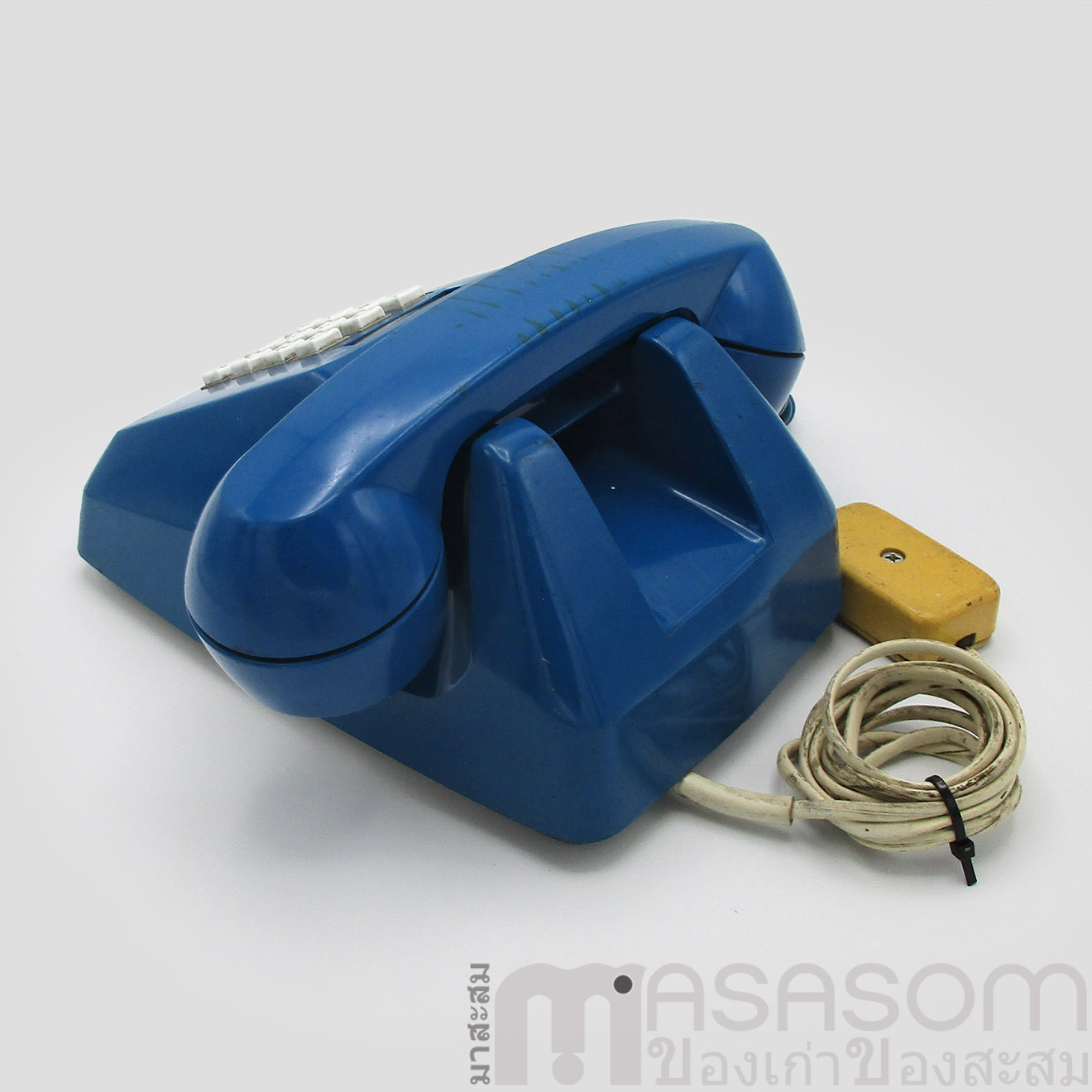 โทรศัพท์วินเทจสีน้ำเงิน