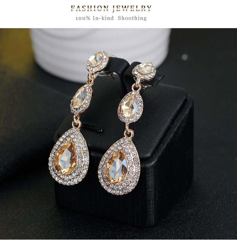 (พร้อมส่ง) ต่างหู 001 สีเหลือง (แบบเข็ม)