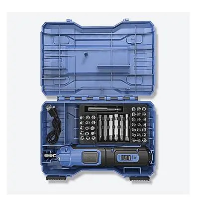 Dongcheng(DCดีจริง) DCPL03-5(TYPE E) ไขควงไร้สาย 4V 2.0Ah พร้อมดอกไขควง 42 ตัวชุด ตัวยึดแม่เหล็ก 1 ตัว