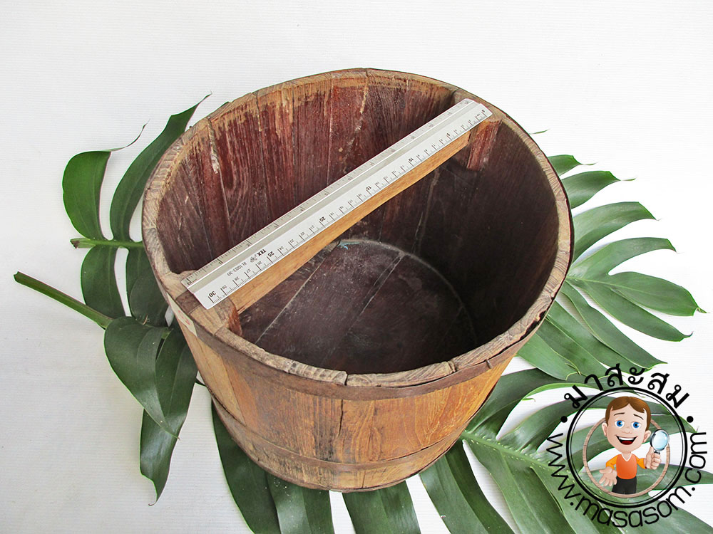 ถังไม้ตวงข้าวโบราณขนาด 20 ลิตรC3