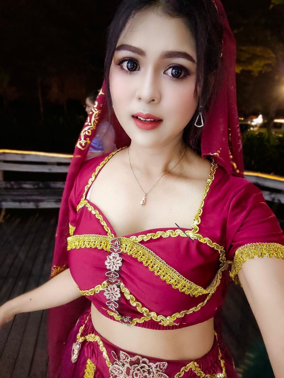 ชุดเจ้าหญิงเปอร์เซีย สีแดง