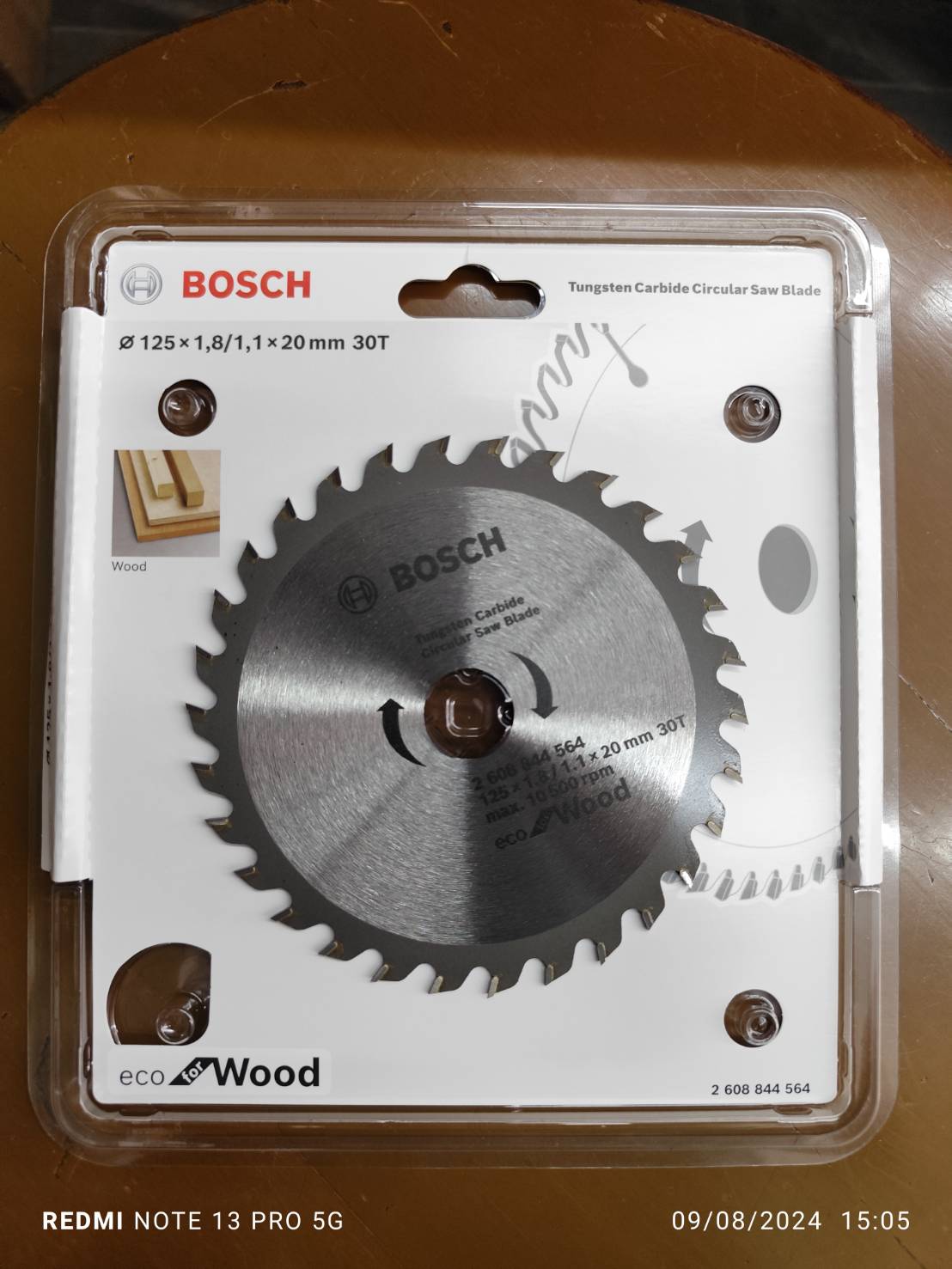 ใบเลื่อยวงเดือน ตัดไม้ 125มม. 30 ฟัน BOSCH 2608844564
