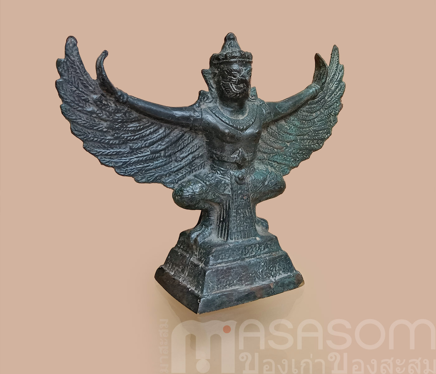 ครุฑทองเหลืองหน้าตัก3นิ้ว