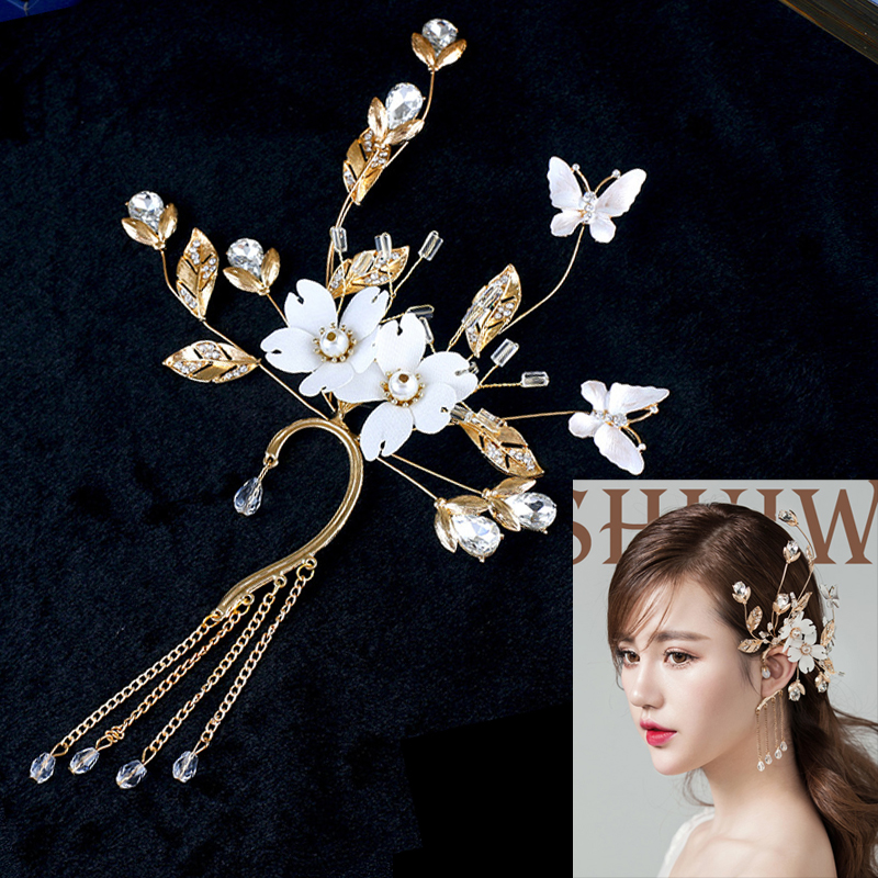 (พร้อมส่ง) Ear Cuff 002 จรหู จอนหู ใส่เฉพาะข้างซ้าย เกี่ยวใบหู สวยงาม ทำจากโลหะสีทอง