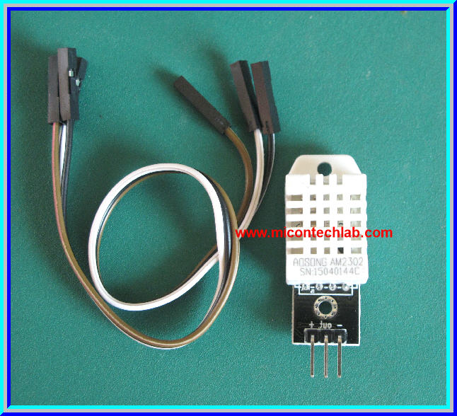 1x แผงเซ็นเซอร์อุณหภูมิ ความชื้น DHT22 /AM2302 (Temperature Humidity Sensor)