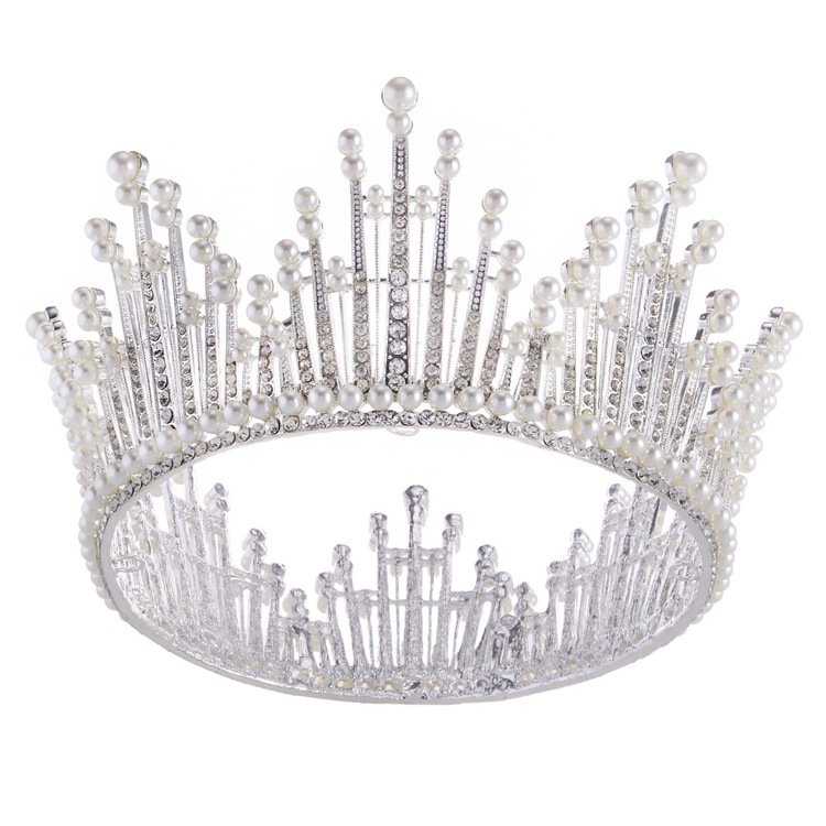 (พร้อมส่ง) มงกุฎ 037 สีเงิน มงกุฎนางงาม มงกุฎประกวด งานสวย งานคุณภาพ