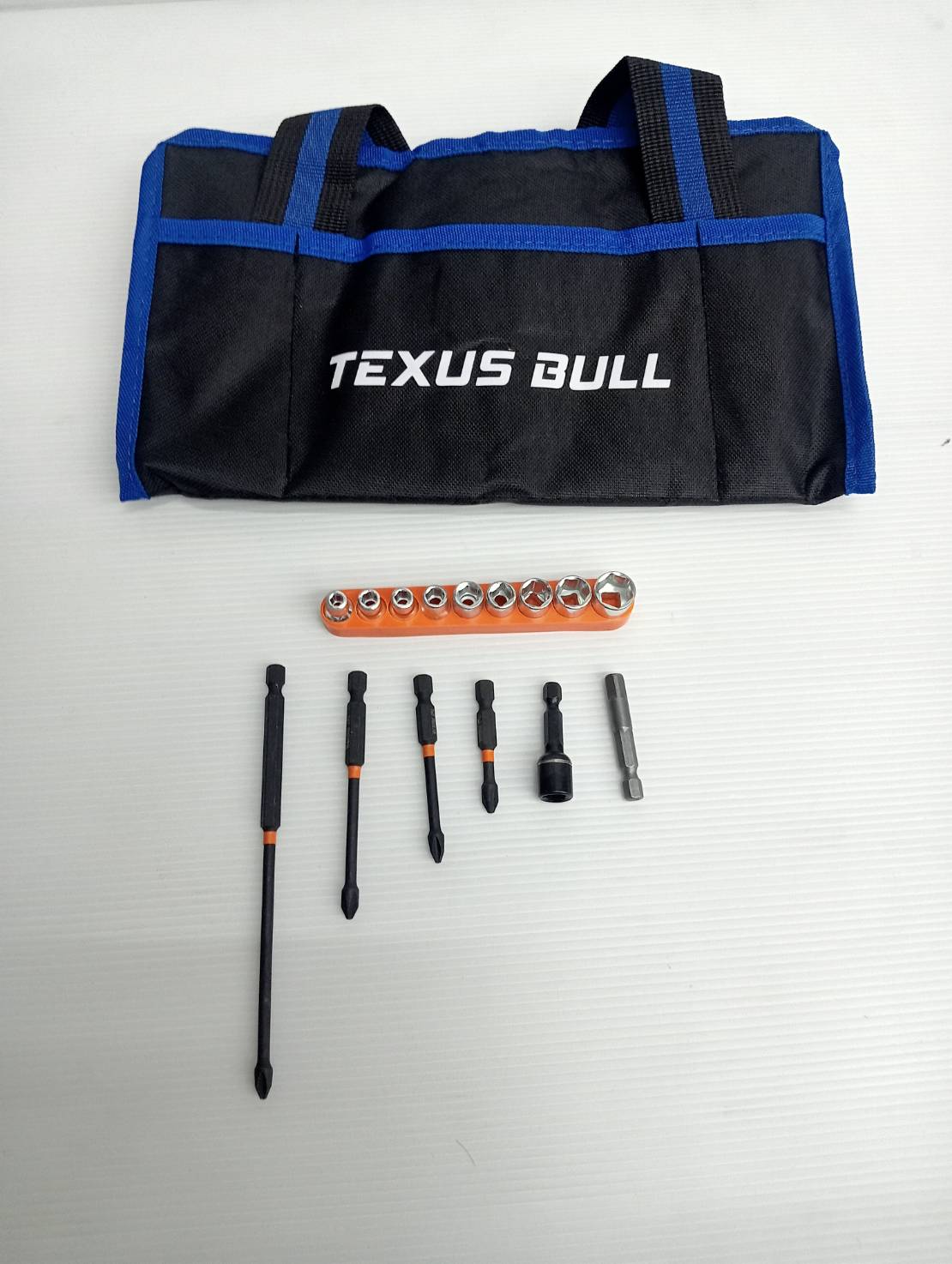 TEXUS BULL ไขควงแระแทกไร้สาย 20V พร้อมแบตเตอรี่ 2.0Ah อุปกรณ์19ชิ้น TX-9519