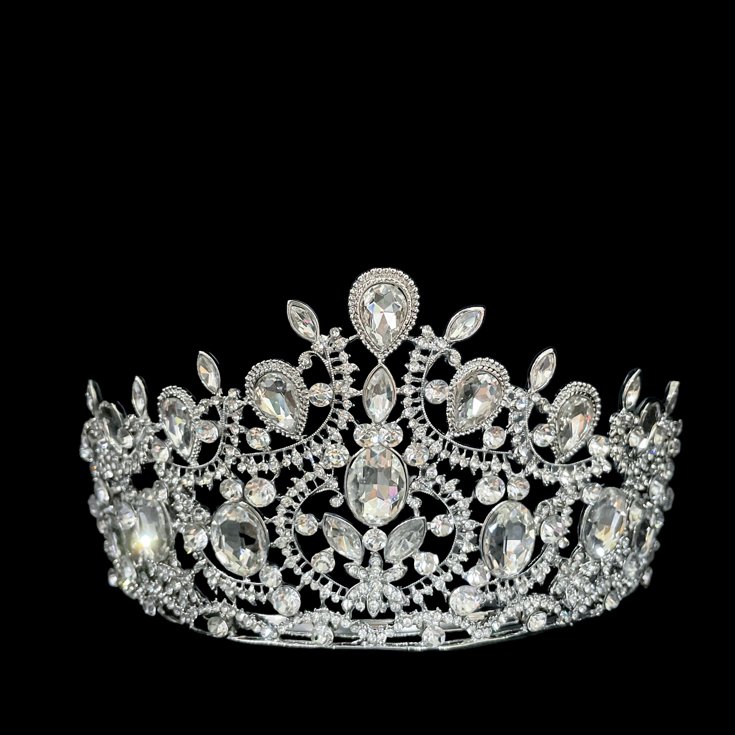 (พร้อมส่งจากไทย) มงกุฏ 105 สีเงิน มงกุฎนางงาม มงกุฎเพชร มงกุฎประกวด สินค้าพร้อมส่ง ไม่ต้องรอนาน งานพรีเมี่ยม