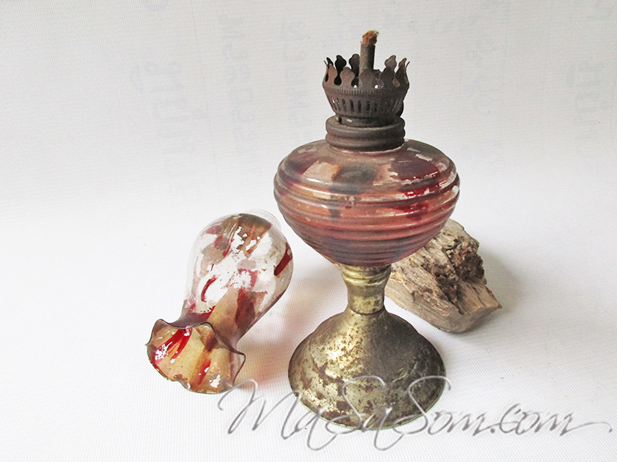 ตะเกียงลานเพ้นท์ลาย