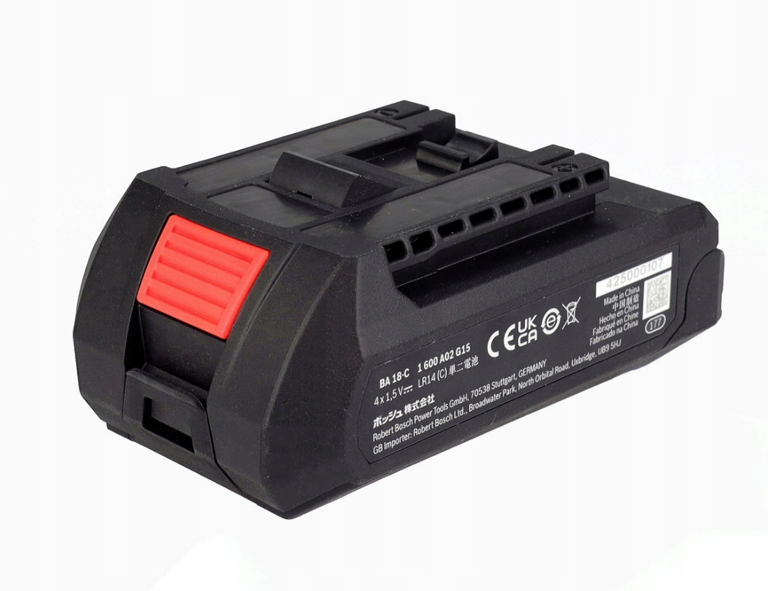 อแดปเตอร์แปลงแบต18V BA18-C BOSCH 1608M00C4B ( ใช้ถ่าน LR14 4ก้อน )