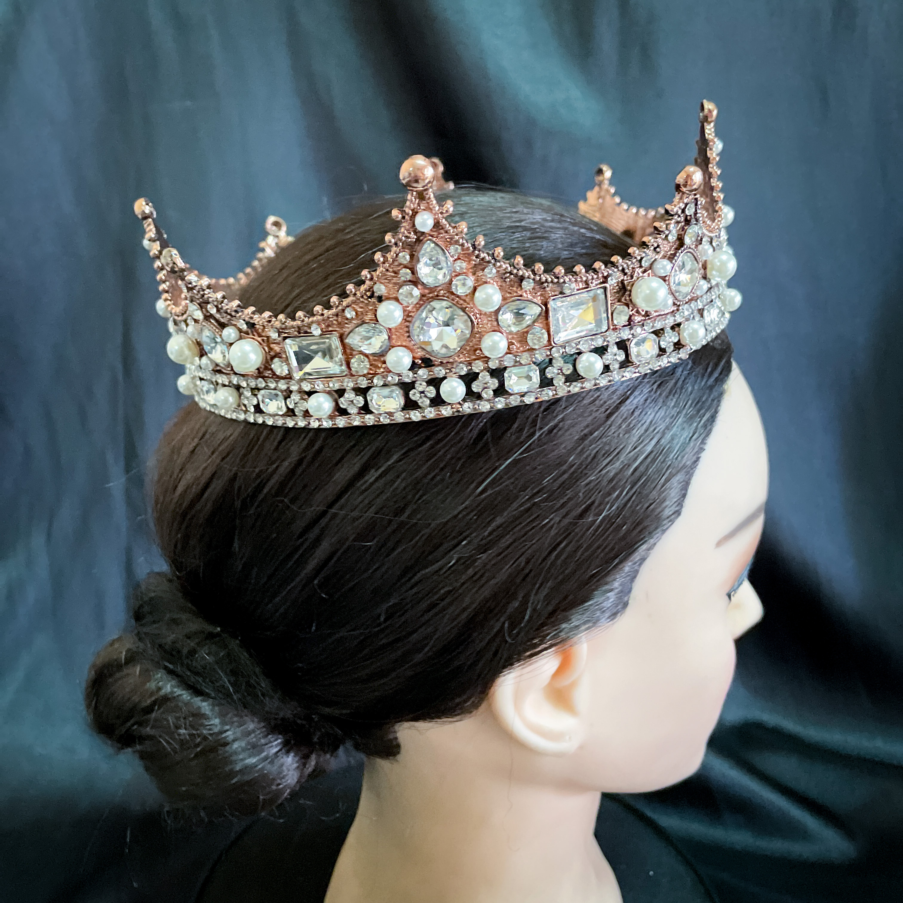 (พร้อมส่ง) มงกุฏผู้ชาย 035 สีวินเทจเพชรขาว มงกุฎผู้ชาย มงกุฎเจ้าชาย งานสวย ปราณีต QCเพชรทุกเม็ด