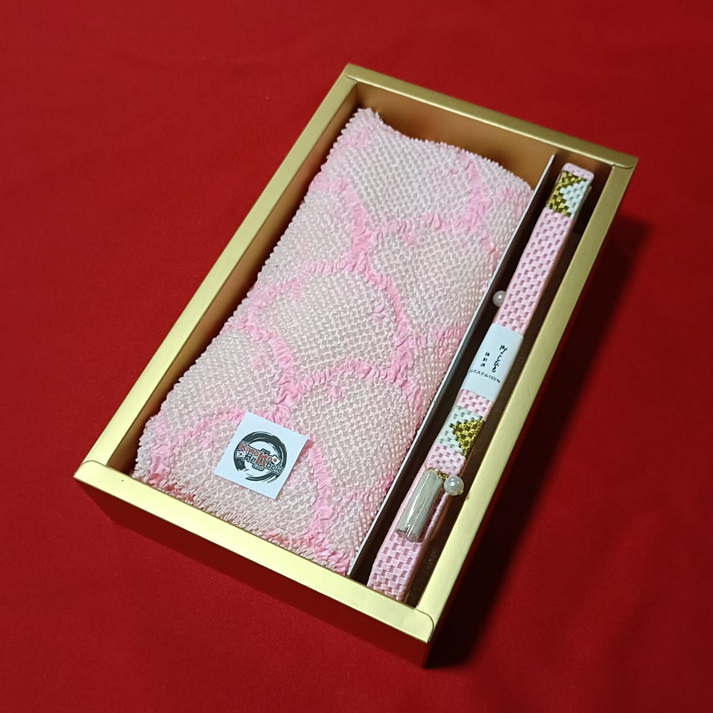 setผ้าชิโบริ+เชื่อกประดับโอบิ ชมพู08