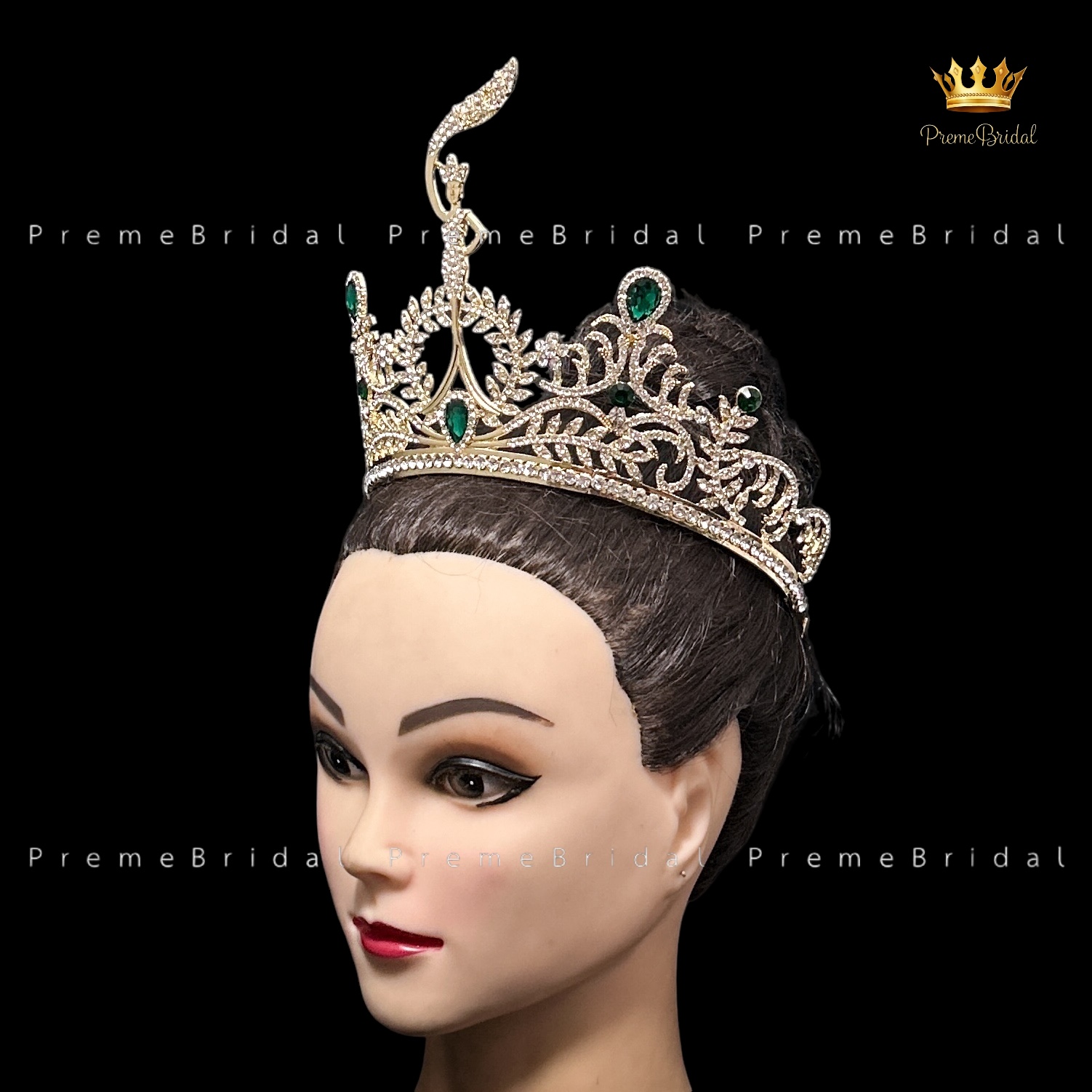 (พร้อมส่ง) เทียร่า 426 มงกุฎเพชรมิสแกรนด์ ครึ่งหัว งานสวย ปราณีต QCเพชรทุกเม็ด สินค้าพร้อมส่งจากไทย