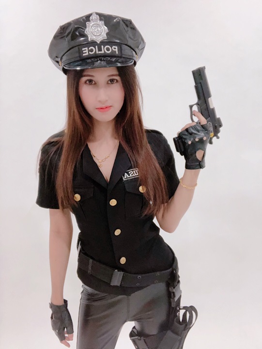 ชุดตำรวจหญิง แบบกางเกง /ุ ชุดอาชีพ / ชุดอาชีพในฝัน