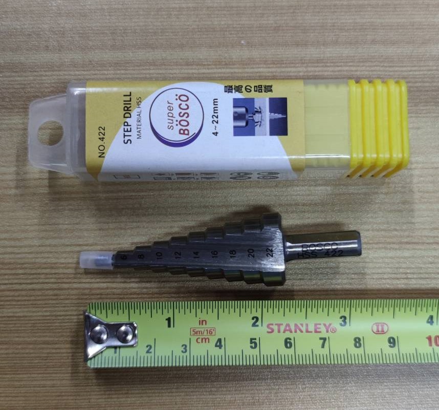ดอกสเต็ปHSS 4-22มม. BOSCO แกน8มม.