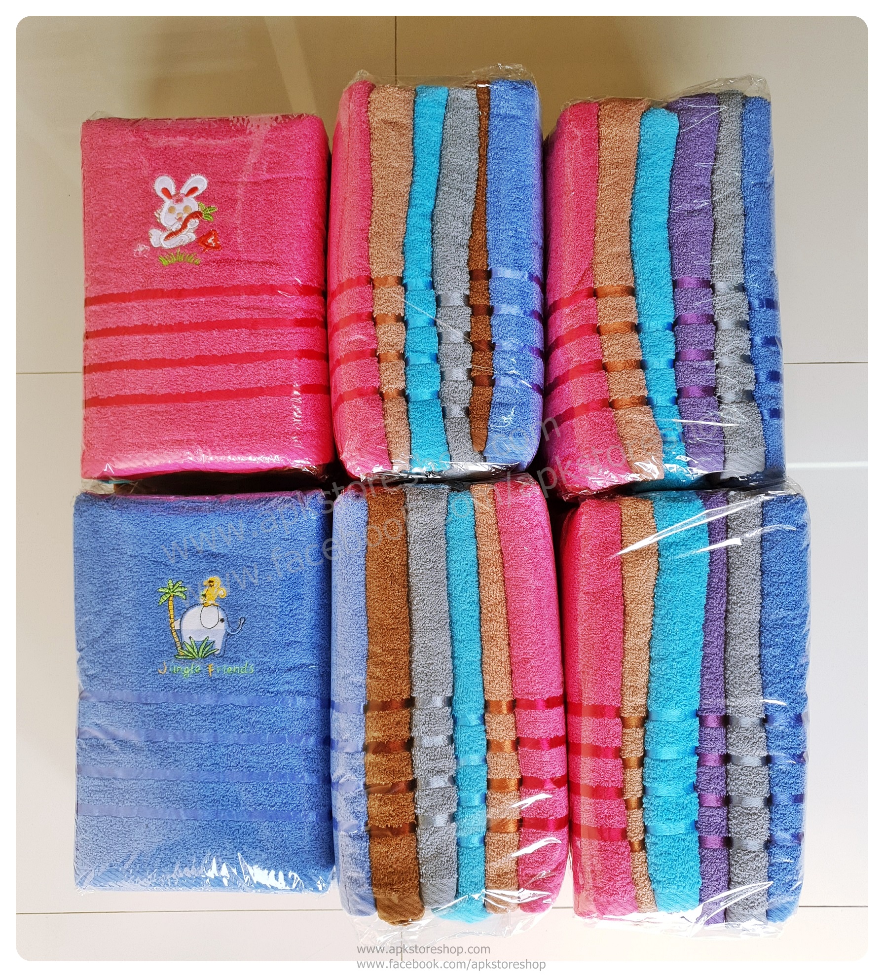 ขายส่ง ผ้าเช็ดตัวคอตตอนจีน CT-50-การ์ตูน ส่ง 50 บาท