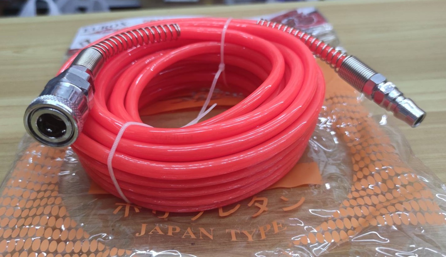 EUROX สายลมพร้อมใช้ ขนาด 5X8 ยาว 10 เมตร (สีส้ม)