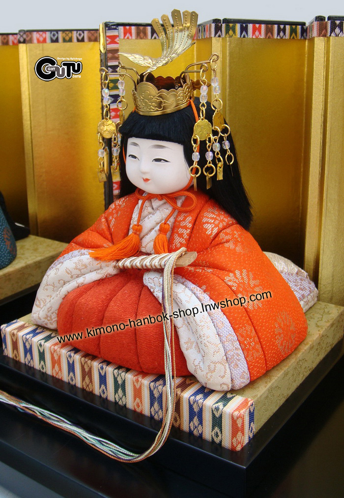 Set.ตุ๊กตาฮินะเด็กคู่+ฉาก(M)