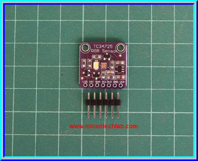 1x เซ็นเซอร์ตรวจวัดสี RGB TCS34725 (RGB Color Sensor)