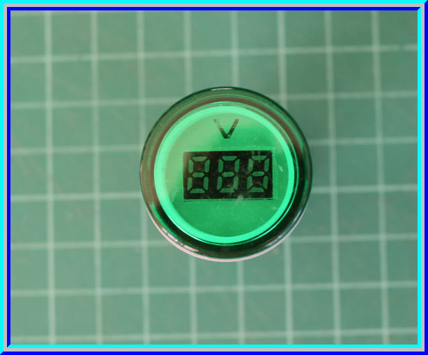 1x AD101-22VM ดิจิตอลเอซีโวลต์มิเตอร์ แรงดัน 12-500Vac สีเขียว