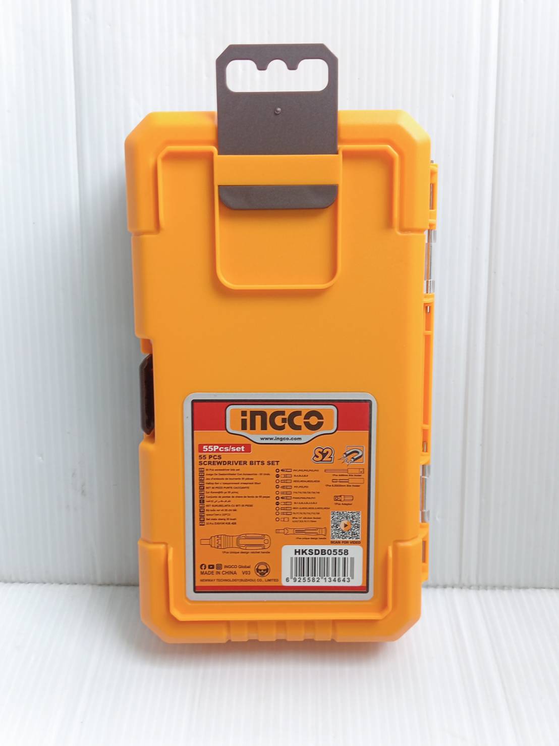 INGCO ชุดดอกไขควง 55 ชิ้น พร้อมด้ามจับ 2 แบบ HKSDB0558