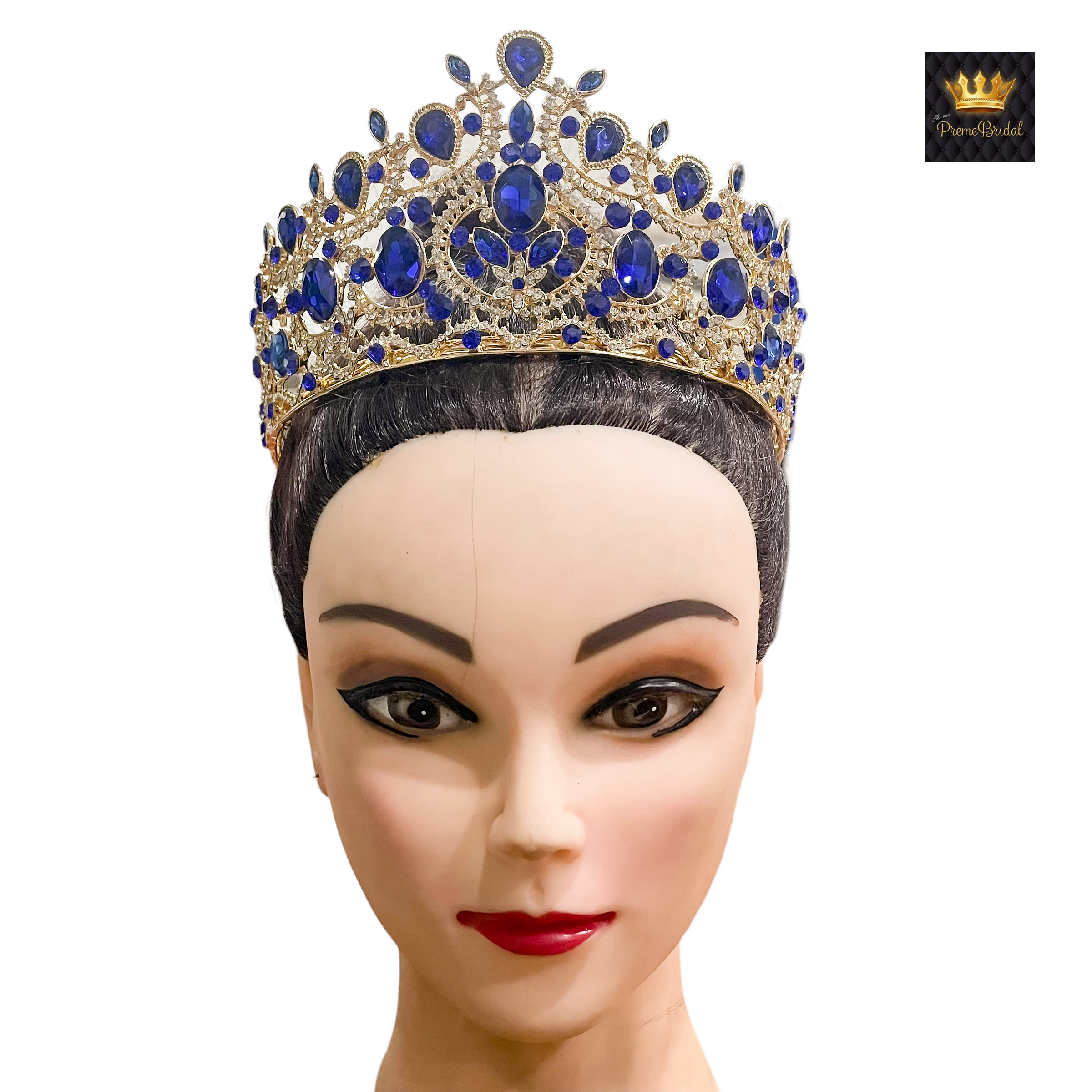 (พร้อมส่งจากไทย) มงกุฏ 105 สีน้ำเงิน มงกุฎนางงาม มงกุฎเพชร มงกุฎประกวด สินค้าพร้อมส่ง ไม่ต้องรอนาน งานพรีเมี่ยม