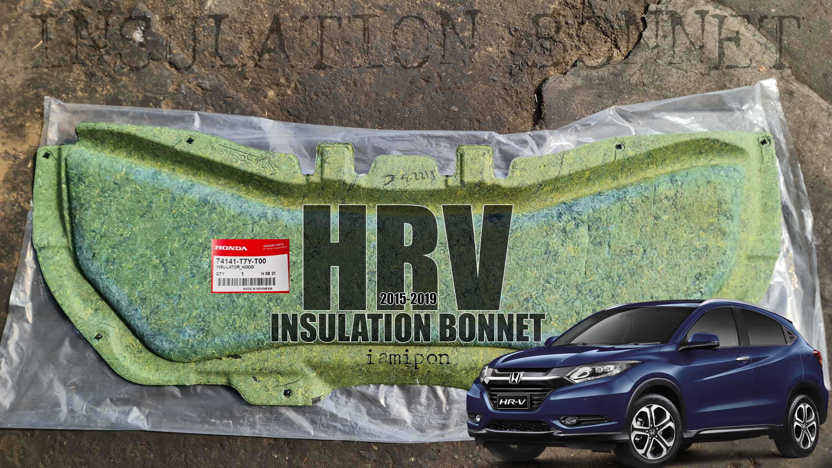 ฉนวนกันความร้อนฝากระโปรง HR-V 2015-2019 แท้ ตรงรุ่น