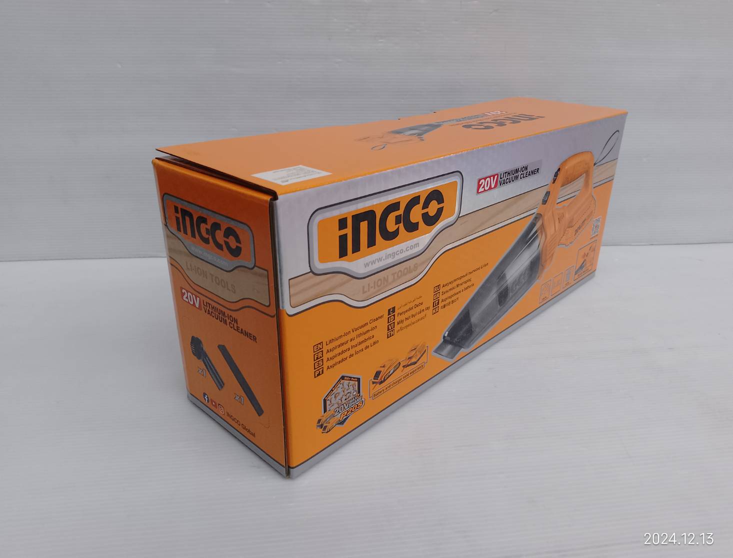 INGCO เครื่องดูดฝุ่นไร้สาย 20V CVLI201261 (ตัวเปล่า)